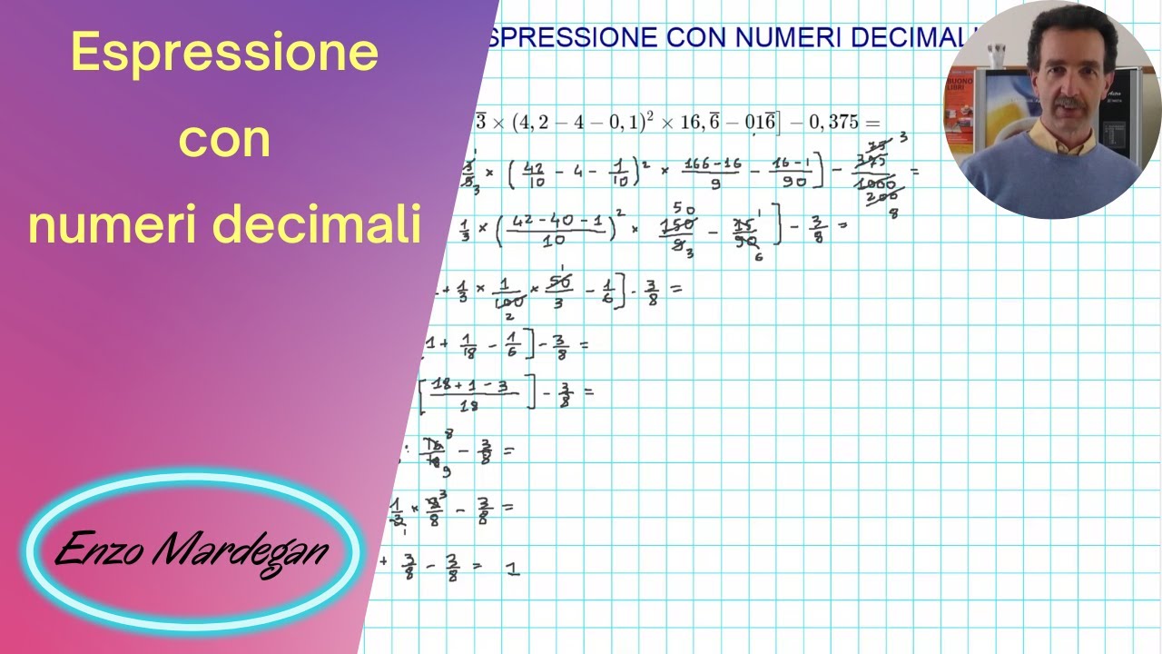 Espressione con numeri decimali
