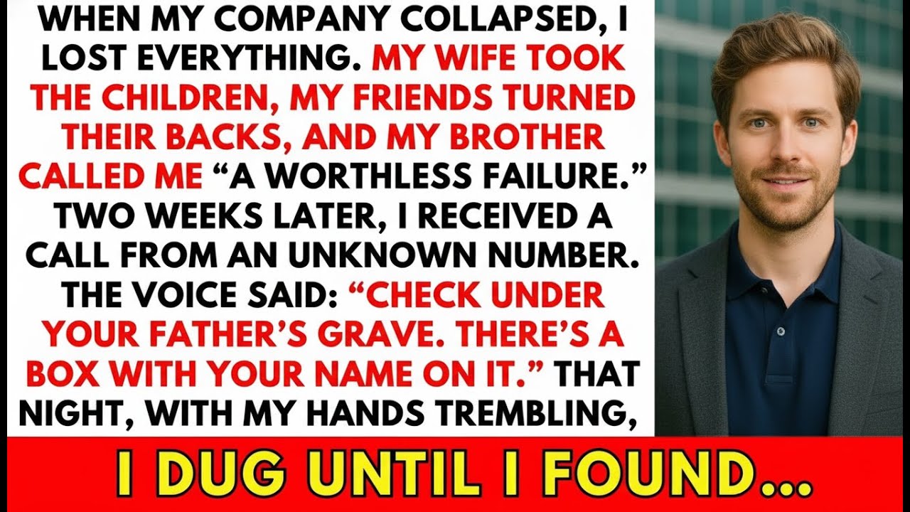 My Company Collapsed, My Family Left, Then a Voice Told Me to Dig Under My Father’s Grave