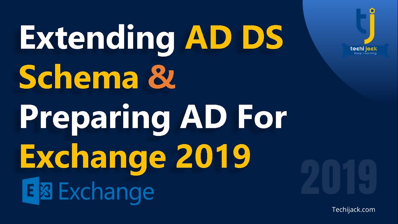 Расширение схемы и подготовка AD для Exchange 2019