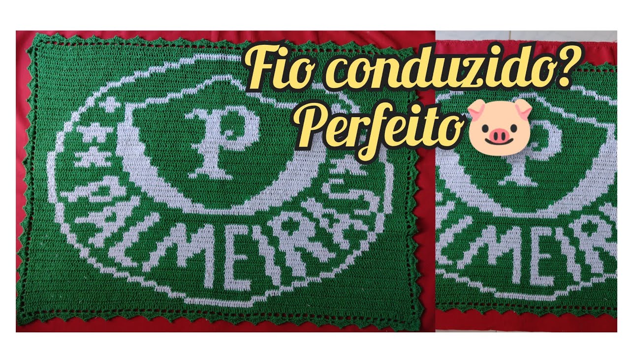Tapete do Palmeiras em Crochê (vlog de producao)
