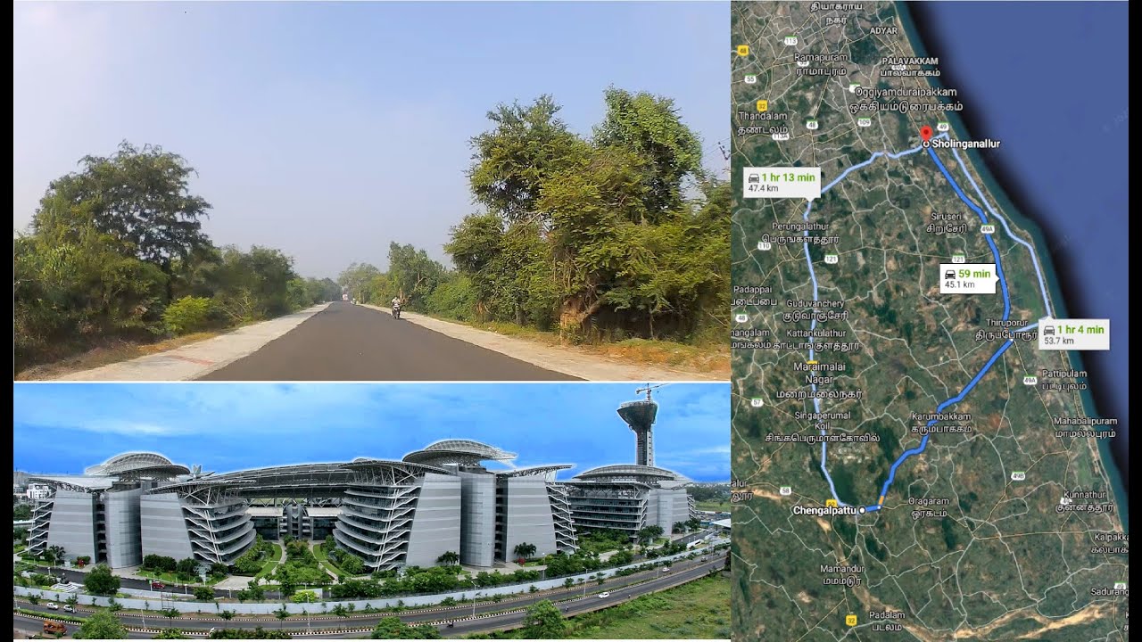 Sholinganallur -Chengalpet, Easy and fast route to leave / enter South Chennai.