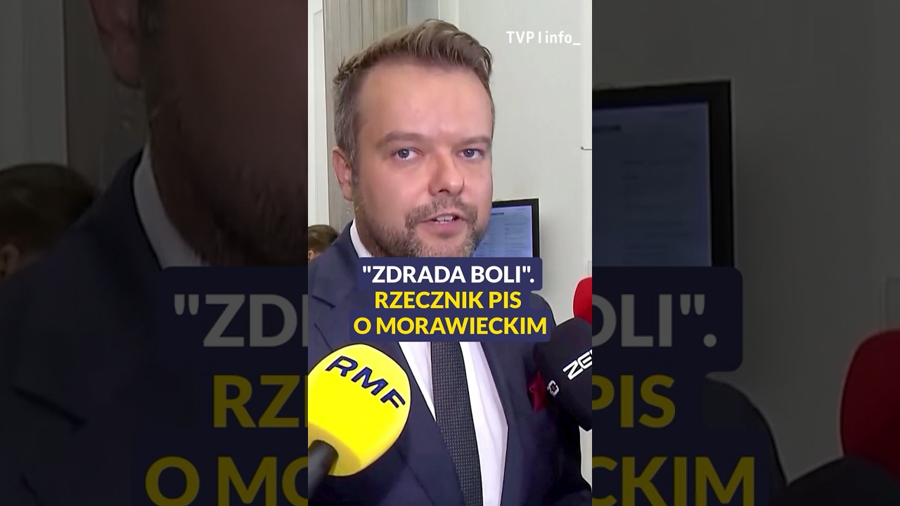 Rzecznik PiS o Morawieckim: zdrada boli #polityka #polska #pis #shorts