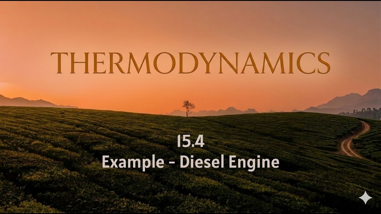 Thermodynamics 15.4 Example - Diesel Engine