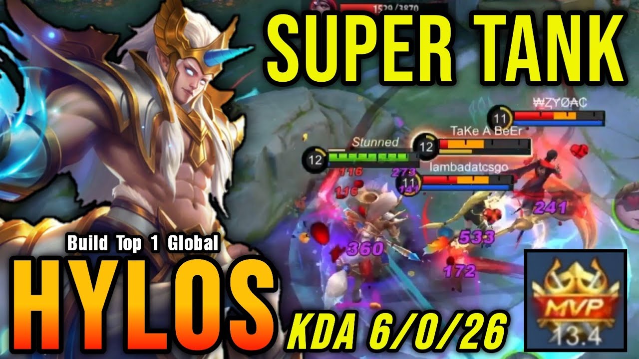 SUPER TANK!! Hylos Best Build 2022 Tank - Build Top 1 Global Hylos ~ MLBB