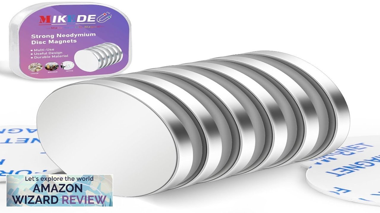 MIKEDE Heavy Duty Magnets Super Strong Magnets with Adhesive Backing for Refrigerator Review