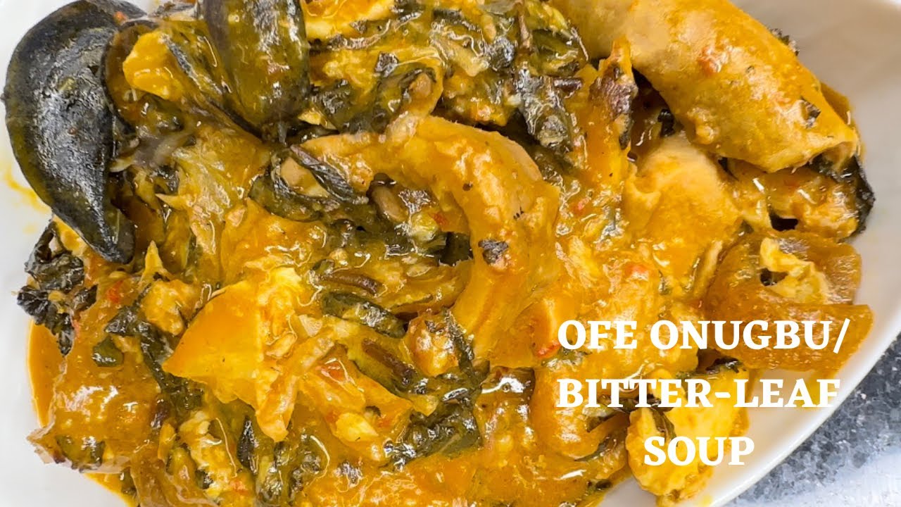 HOW TO MAKE AUTHENTIC RICH BITTER-LEAF SOUP ( Anambra Ofe-ONUGBU)