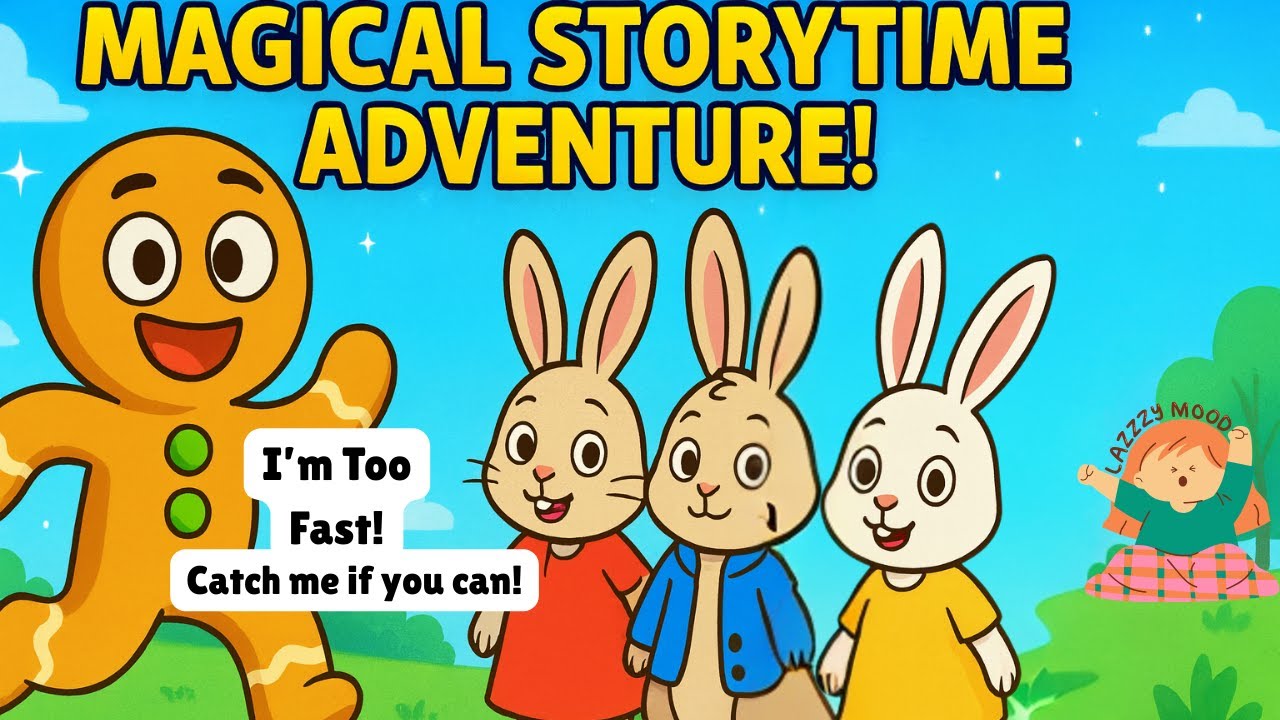 🌟 Magical Storytime Adventure! | Gingerbread Man, Lazy Girl & Bunny Tales 🐰🍪✨