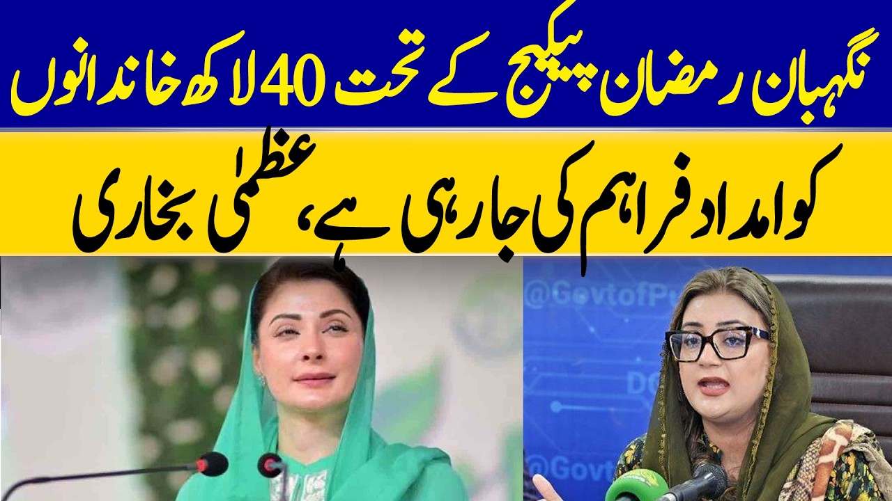 40 Lakh Families Receiving Aid Under Nigehban Ramadan Package: Uzma Bukhari | Dawn News