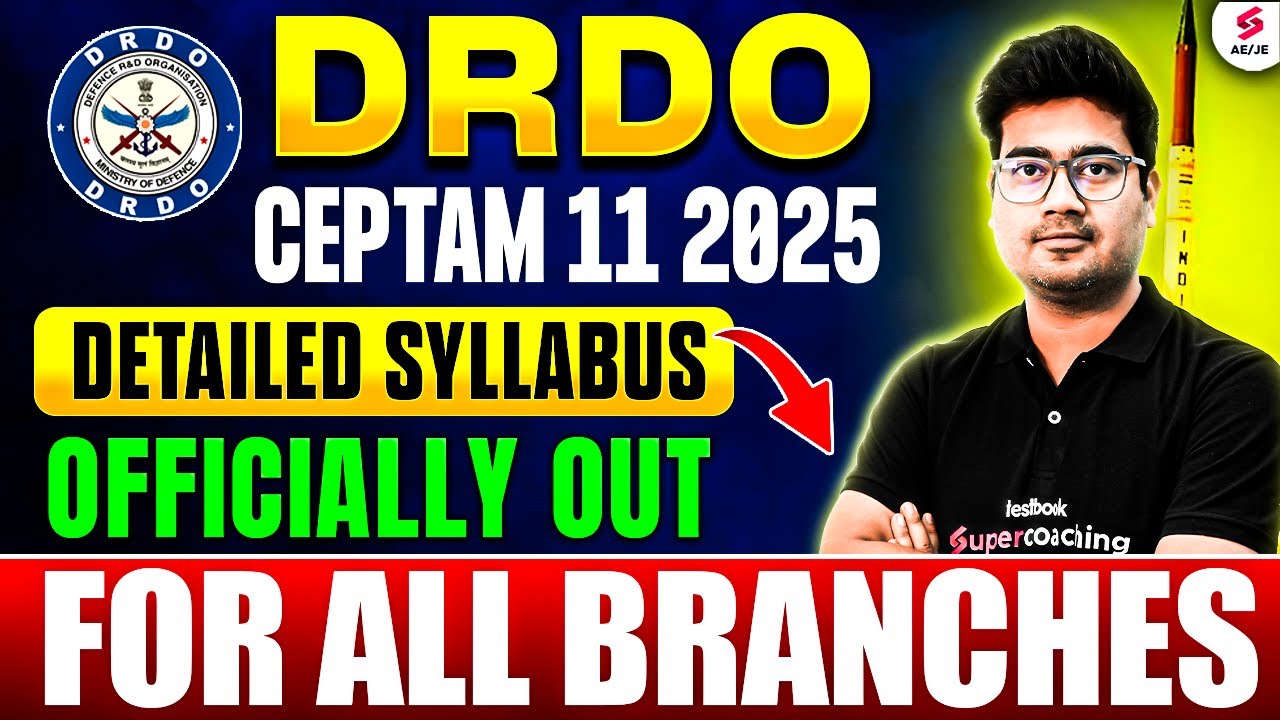 DRDO CEPTAM 11 Syllabus 2025 | DRDO CEPTAM 11 Recruitment 2025 Syllabus | DRDO Syllabus by Mohit Sir