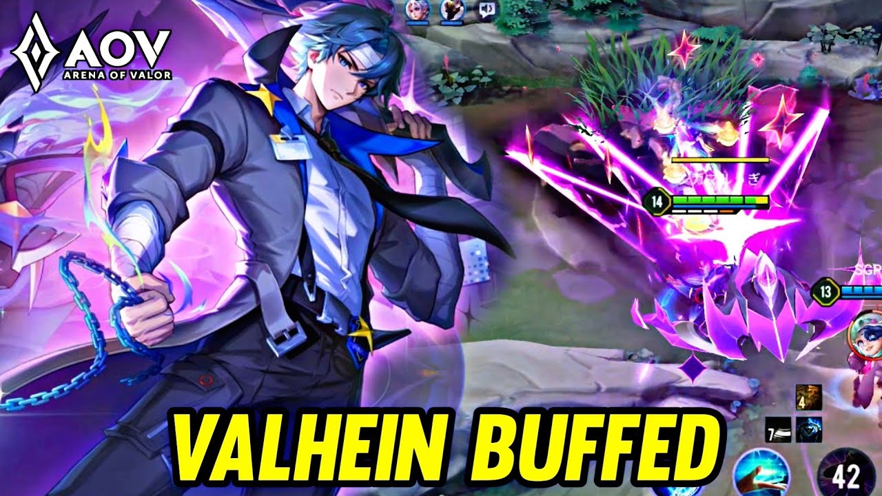 AOV : VALHEIN BUFFED NEW PATCH - ARENA OF VALOR LIENQUANMOBILE ROV
