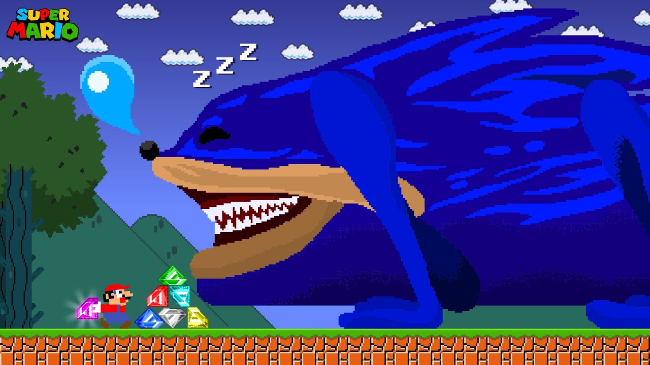 Mario Stole SHIN SONIC'S EMERALDS in Super Mario Bros.