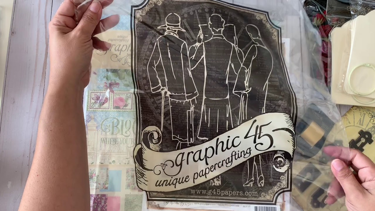 Unboxing of my Graphic 45 Brand Ambassador box! So many goodies...