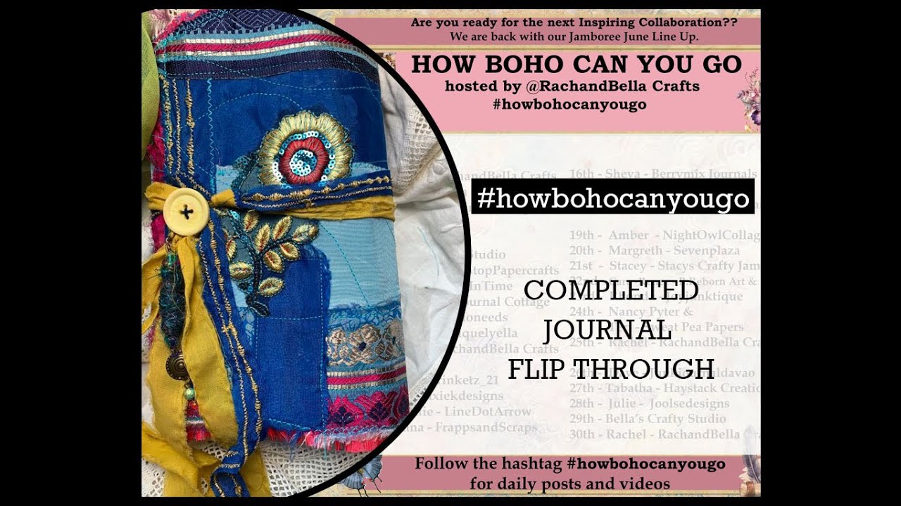 #howbohocanyougo COMPLETED Journal Flip Through