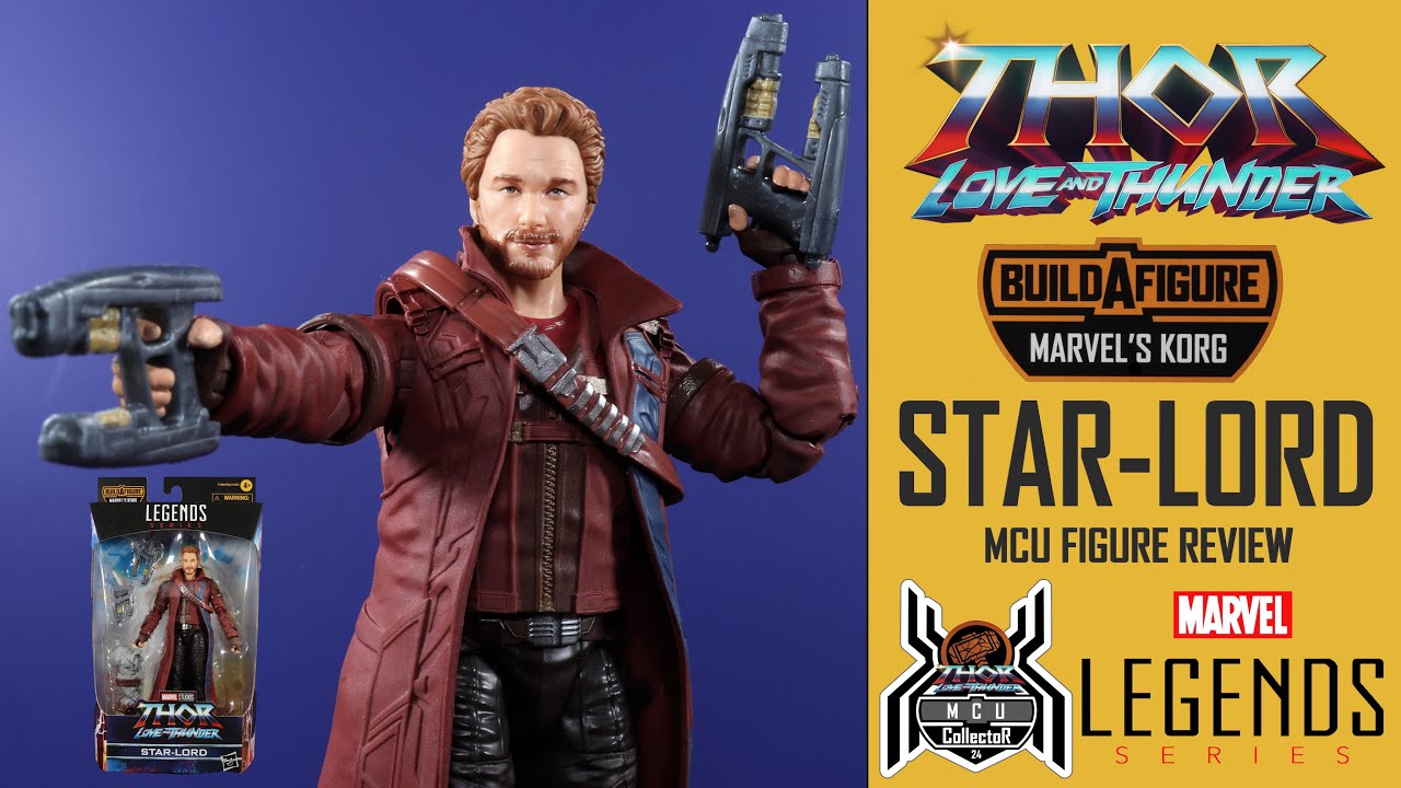 Marvel Legends STAR LORD Peter Quill GOTG Thor Love and Thunder Korg BAF Wave MCU Figure Review