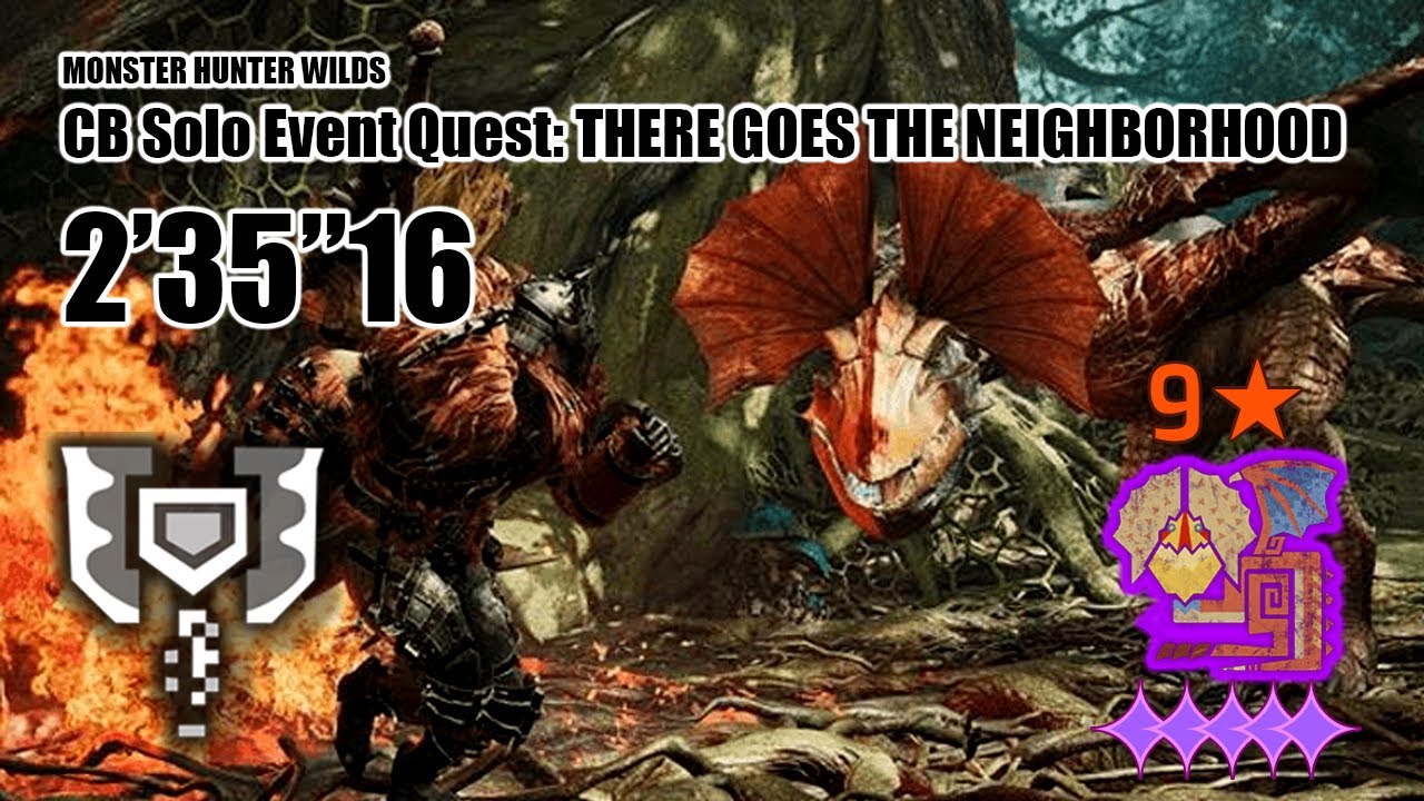 MHWilds CB Freestyle Solo Tempered Yian Kut-Ku (There Goes the Neighborhood) 2'35