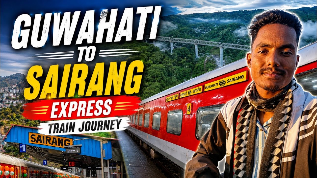 Guwahati To Sairang Train Journey 😍🔥 || 15609  Guwahati Sairang Express