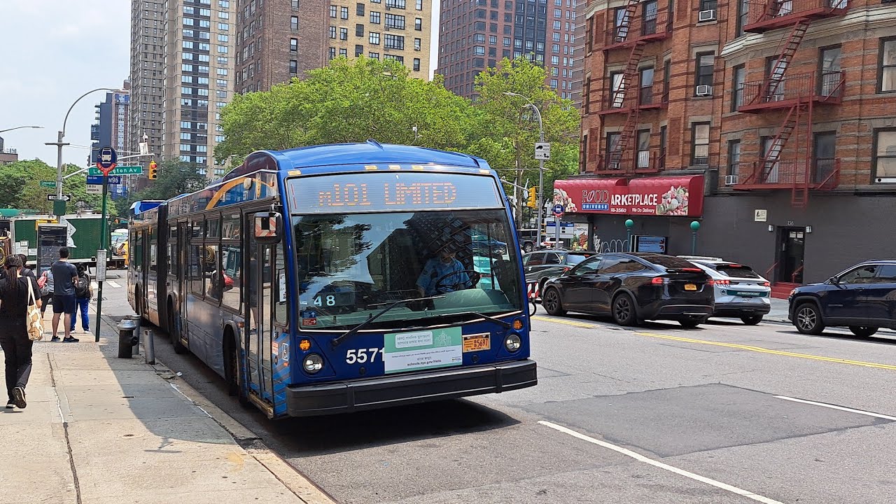 MTA NYCT Bus: 2018 NovaBus LFSA SmartBus #5571 on the M101