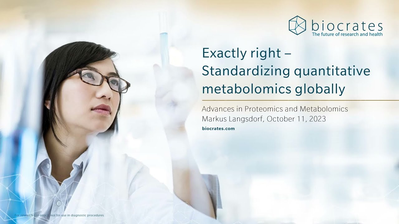 Exactly right – Standardizing quantitative metabolomics globally