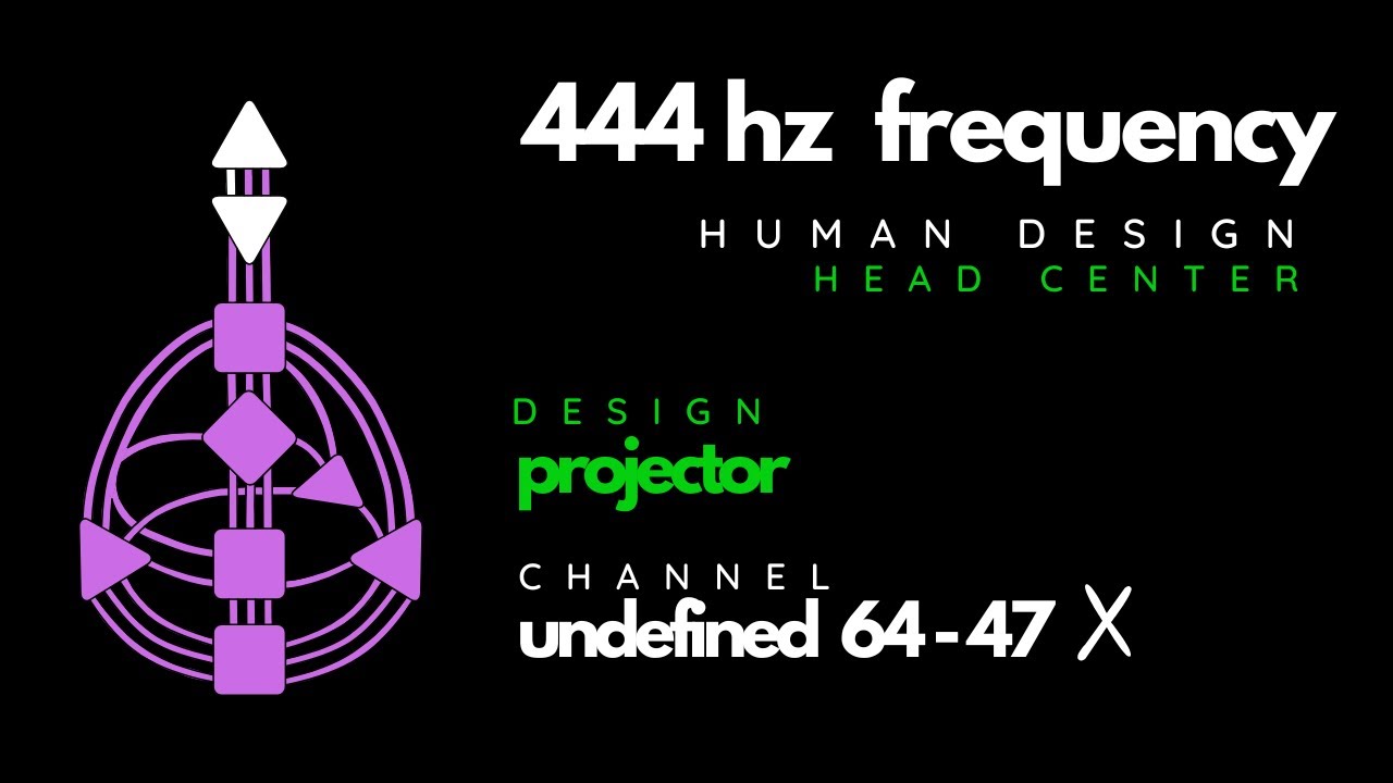 Human Design PROJECTOR | Frequency 444Hz | Somatic Healing | HEAD | Undefined Channel 64-47