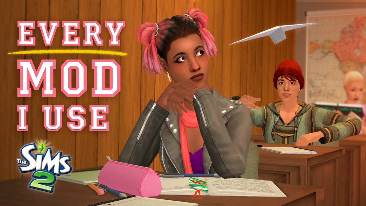 how I play a functional school in sims 2 📚 | new mods, teen gameplay