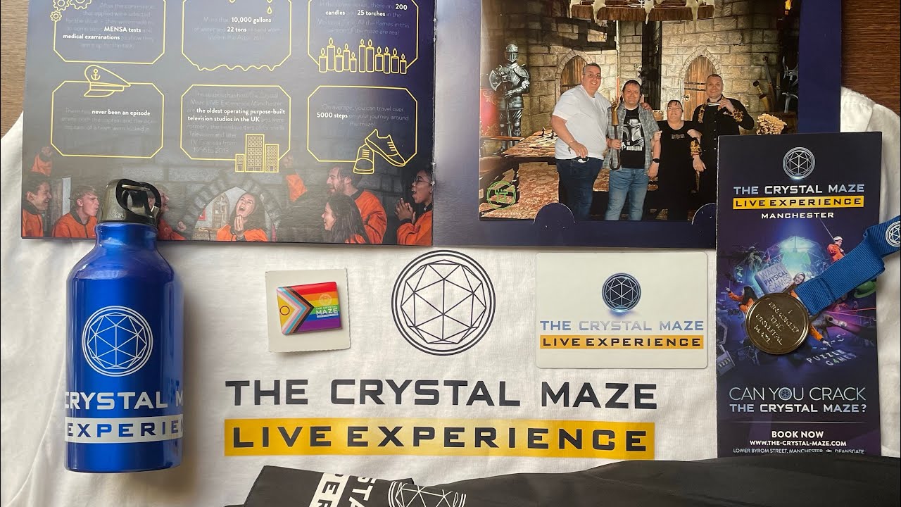 Let's take a look at some of the amazing new Crystal Maze Live Experience merchandise.
