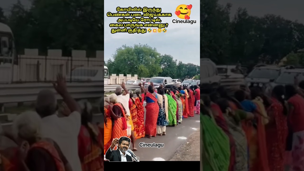 CM Vijay Receives Honour From His People Great Love 🥰💥#trendingvideo #tvkvijay #tvk #love #news