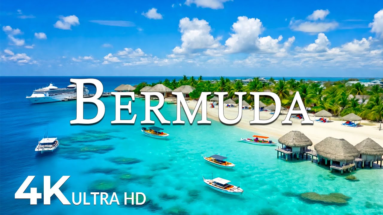 FLYING OVER BERMUDA (4K UHD) &ndash; Soothing Music Along With Beautiful Nature Video - 4K Video UHD #5
