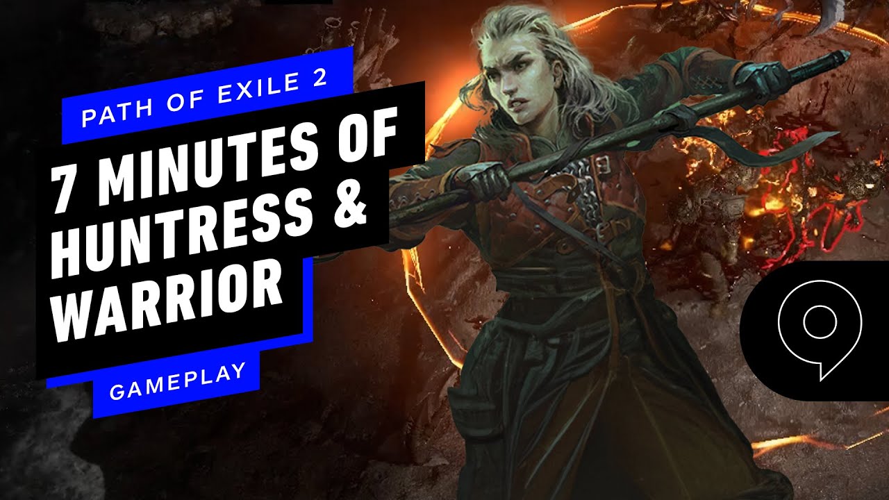 Path of Exile 2 - 7 Minutes of Warrior & Huntress Gameplay | gamescom 2023