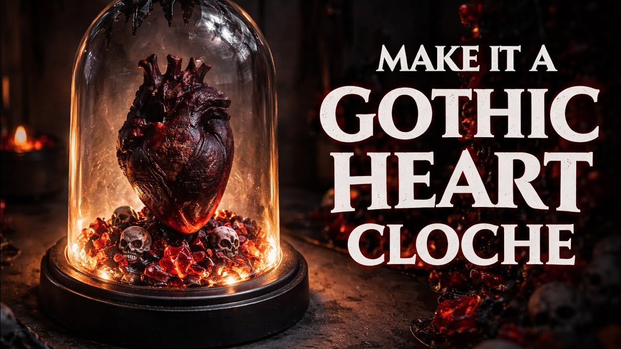#112 MY BLEEDING HEART glowing cloche |  Friendship Express Collaboration 