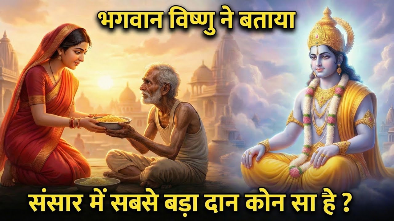 भगवान विष्णु ने बताया: इस संसार में सबसे बड़ा दान क्या है? 😱 | Annadan Mahima
