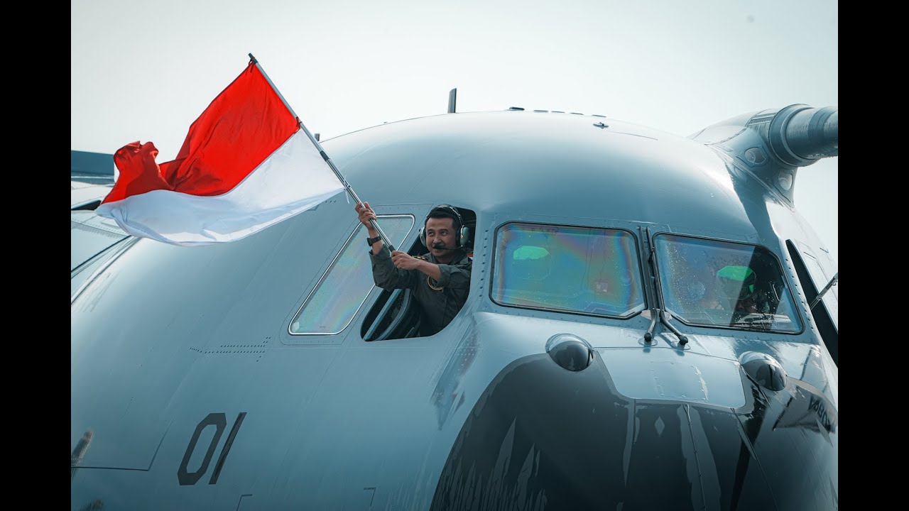 Detik - detik Kedatangan dan Penerimaan Pesawat AIRBUS A400M di Lanud Halim Perdanakusuma