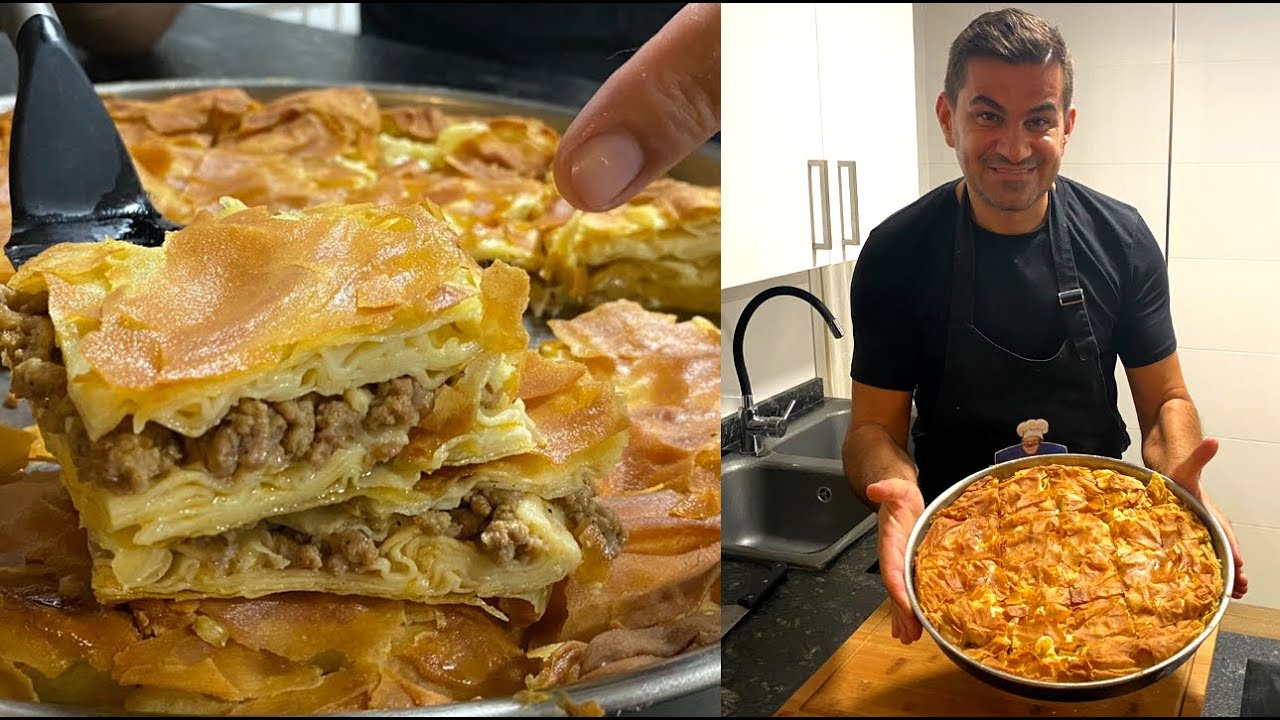 Placinta TURCEASCA cu carne tocata 💚 SU BÖREK