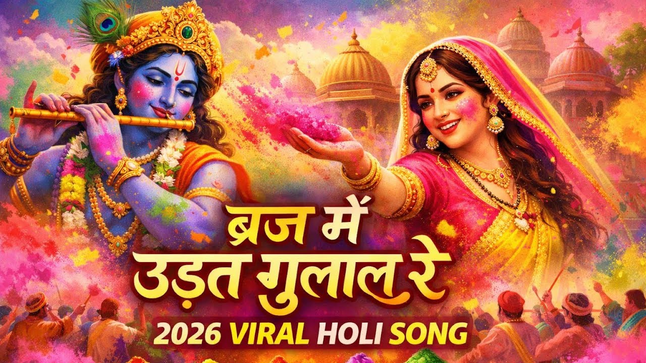 ब्रज में उड़त गुलाल रे | Vrindavan Holi Song 2026 | Radha Krishna Holi Bhajan