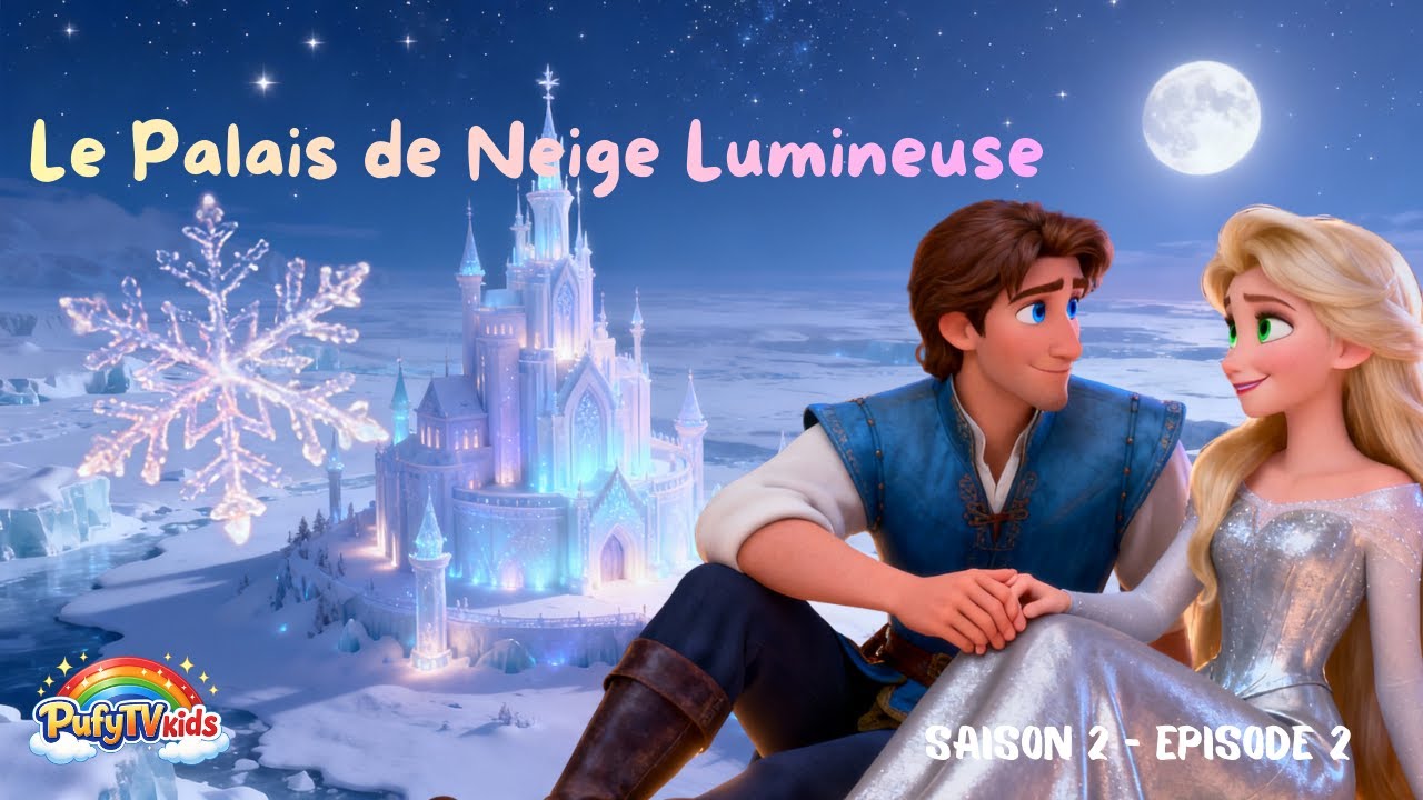 🎬 Histoire du soir enfant ❄️ | Le Palais de Neige Lumineuse – Conte calme et magique  #anime