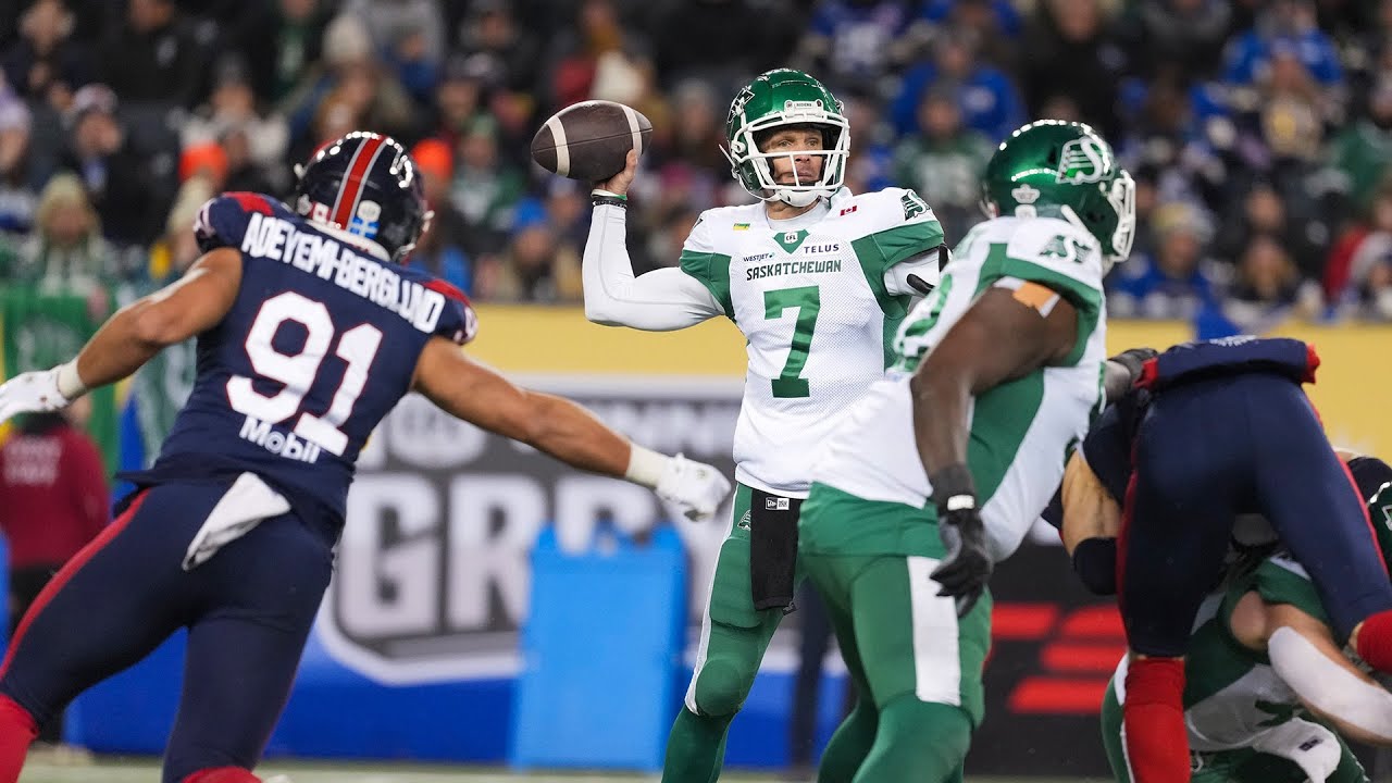 Roughriders GO TO WORK early in the third quarter | 112th Grey Cup