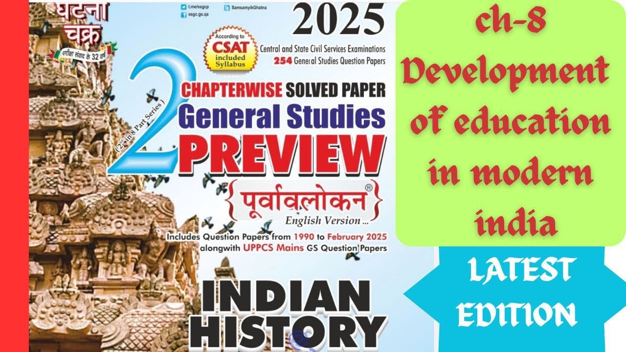 Ghatnachakr Chapter 8 – Development of Education in Modern India | History Explanation