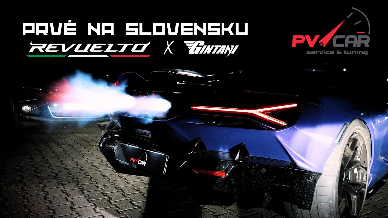 Lamborghini Revuelo x Gintani F1 Exhaust 🔥 | Prvý na Slovensku | 4K