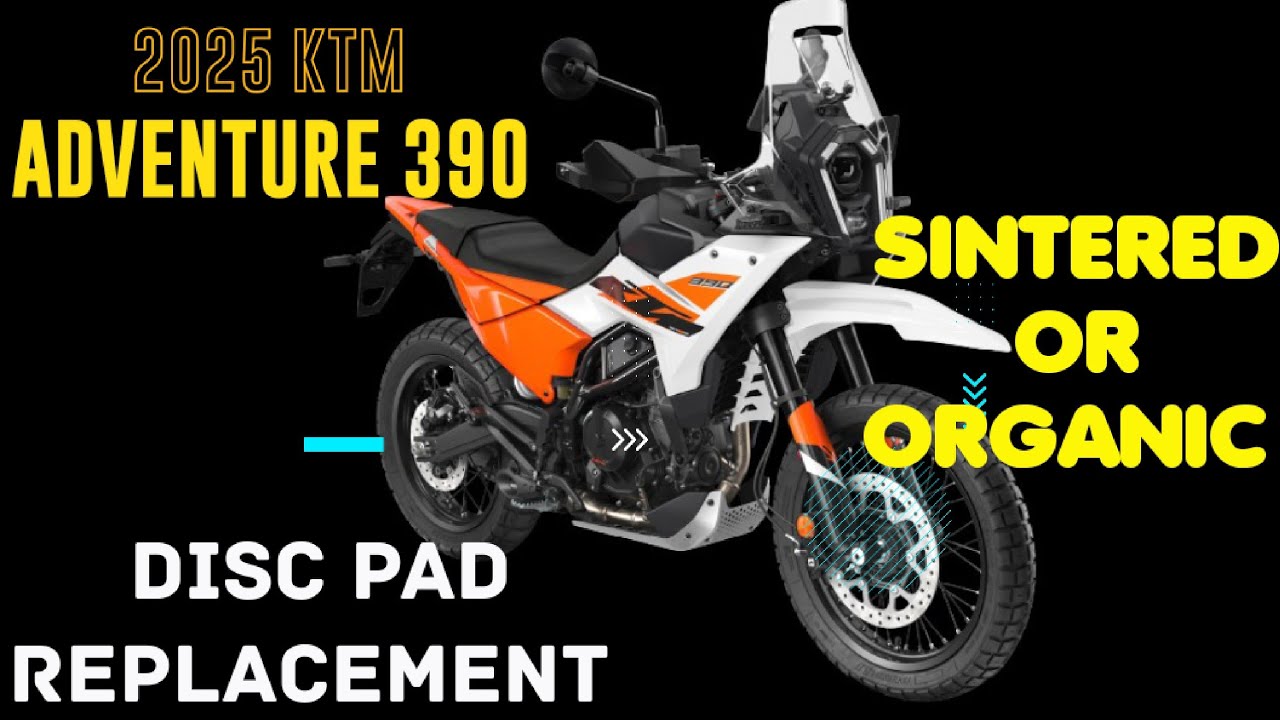 2025 KTM Adventure 390 Brake Upgrade - Sintered to Organic |Bad Disc Pad Wear |