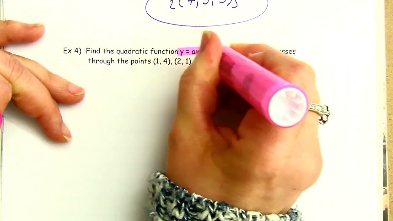 Notes 5.2 - Systems of Linear Functions in THREE Variables (PART 3) -   HonColAlg (14:46)