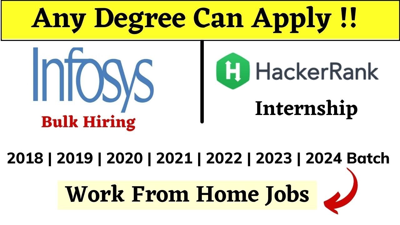 Infosys | Hackerrank Off Campus Drive 2019| 2020| 2021| 2022| 2023 - off campus jobs and internships