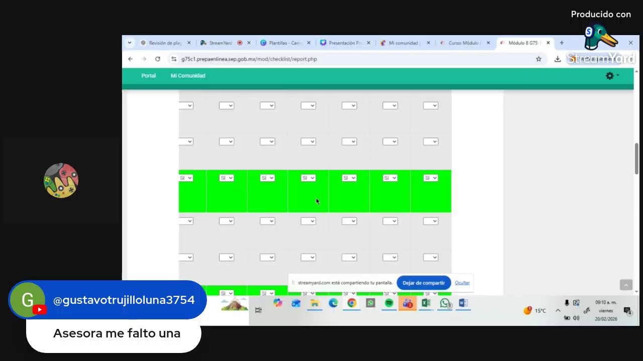 Espacio  abierto  dos de  la  semana  cuatro