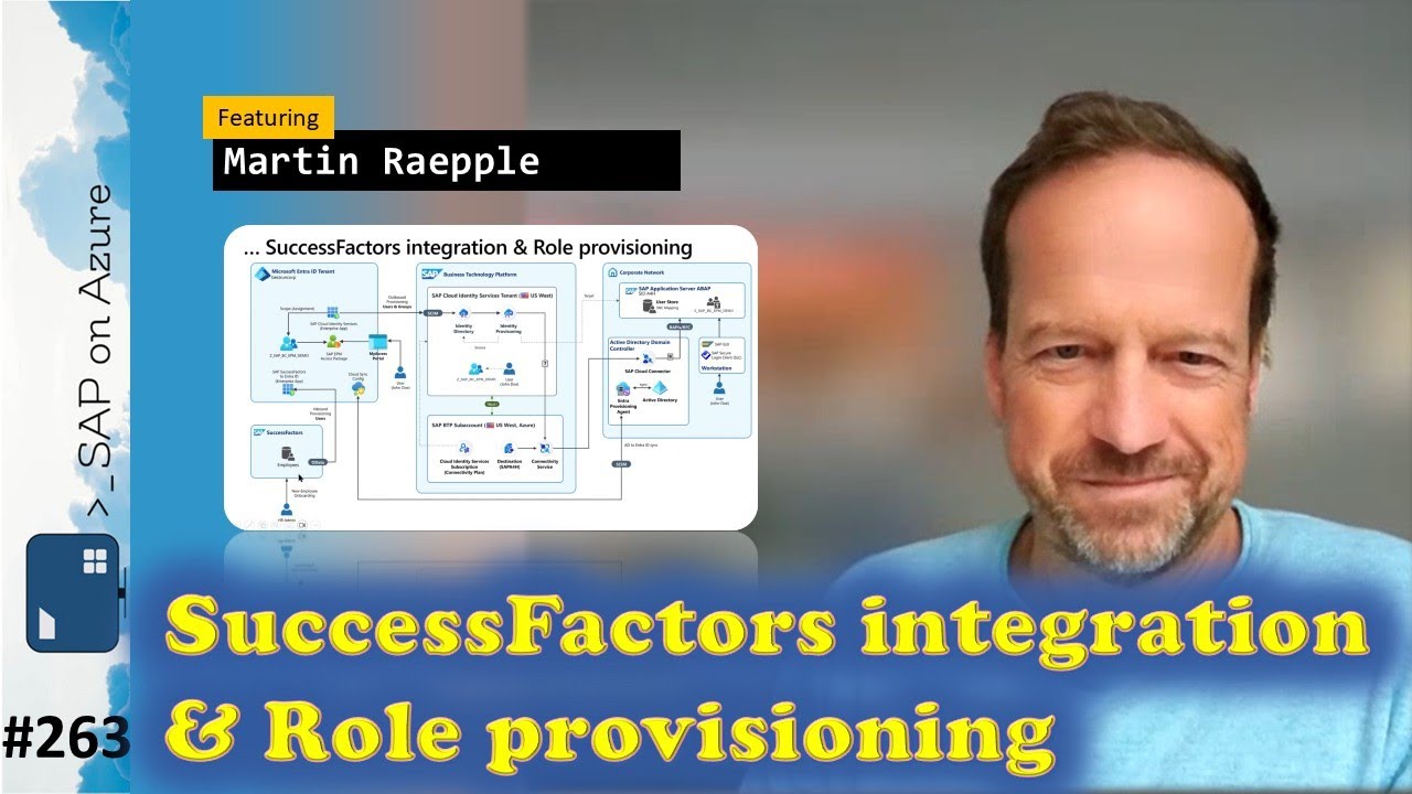 #263 — Интеграция ToW SuccessFactors и предоставление ролей (Мартин Рэппл) | Видео SAP на Azure