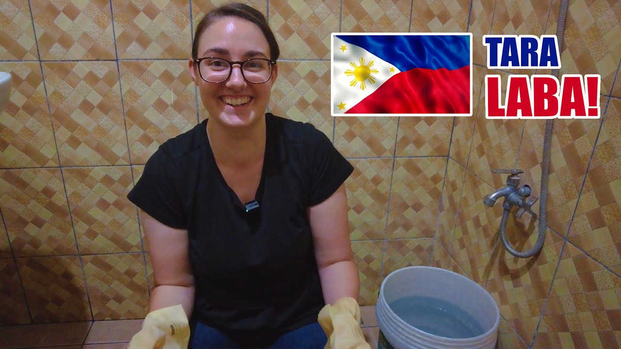 Abby’s First Time Doing Laundry by Hand in the Philippines!