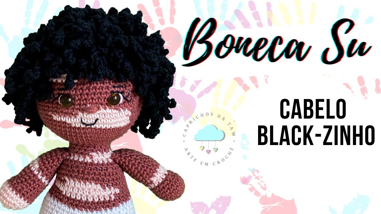 Cabelo Boneca Su Black-zinho Amigurumi [PASSO A PASSO EM CROCHÊ]