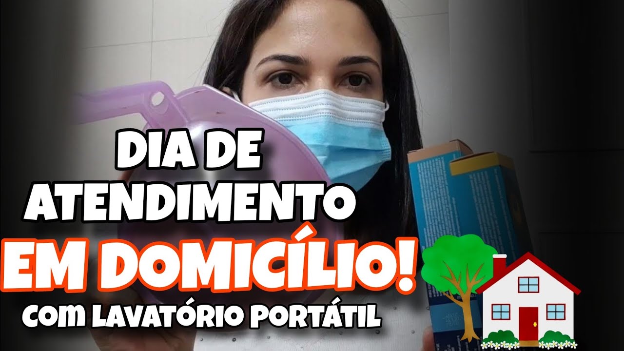 UM DIA DE ATENDIMENTO EM DOMICÍLIO COMIGO! USEI LAVATÓRIO PORTÁTIL!