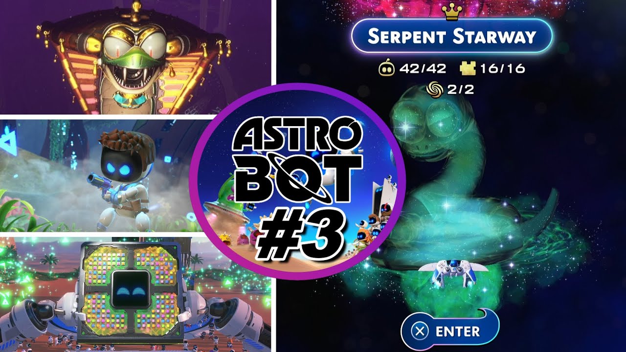 ASTRO BOT Gameplay Walkthrough #3 (Serpent Starway)