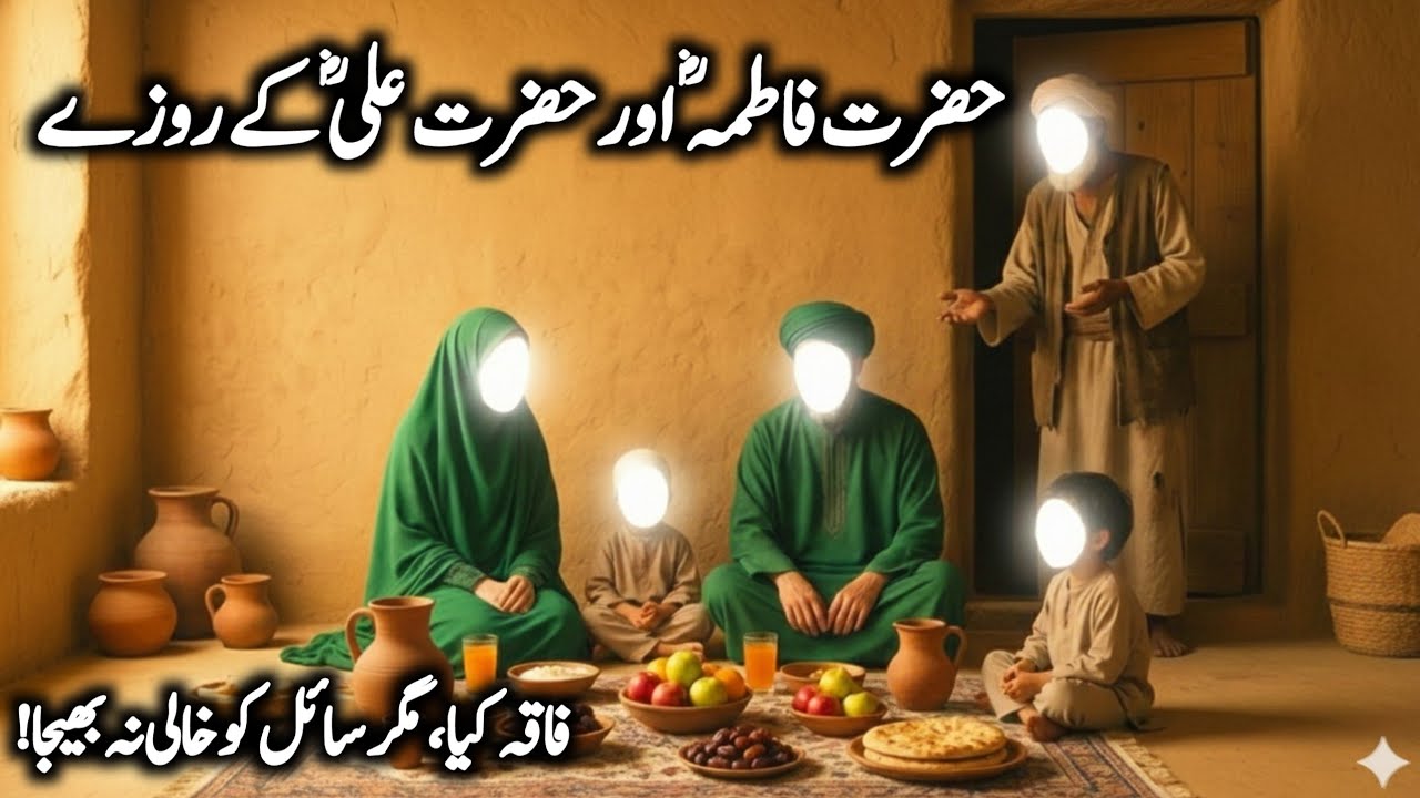Hazrat Ali aur Bibi Fatima (R.A) ka Eesaar | Nabi (S.A.W) Ki Dukh Bhari Dua | Qamar Voice