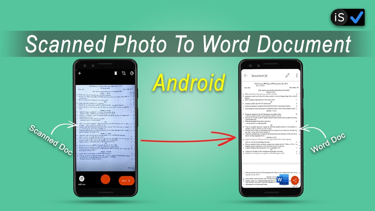 Как преобразовать отсканированный фотодокумент в документ Word на телефоне Android