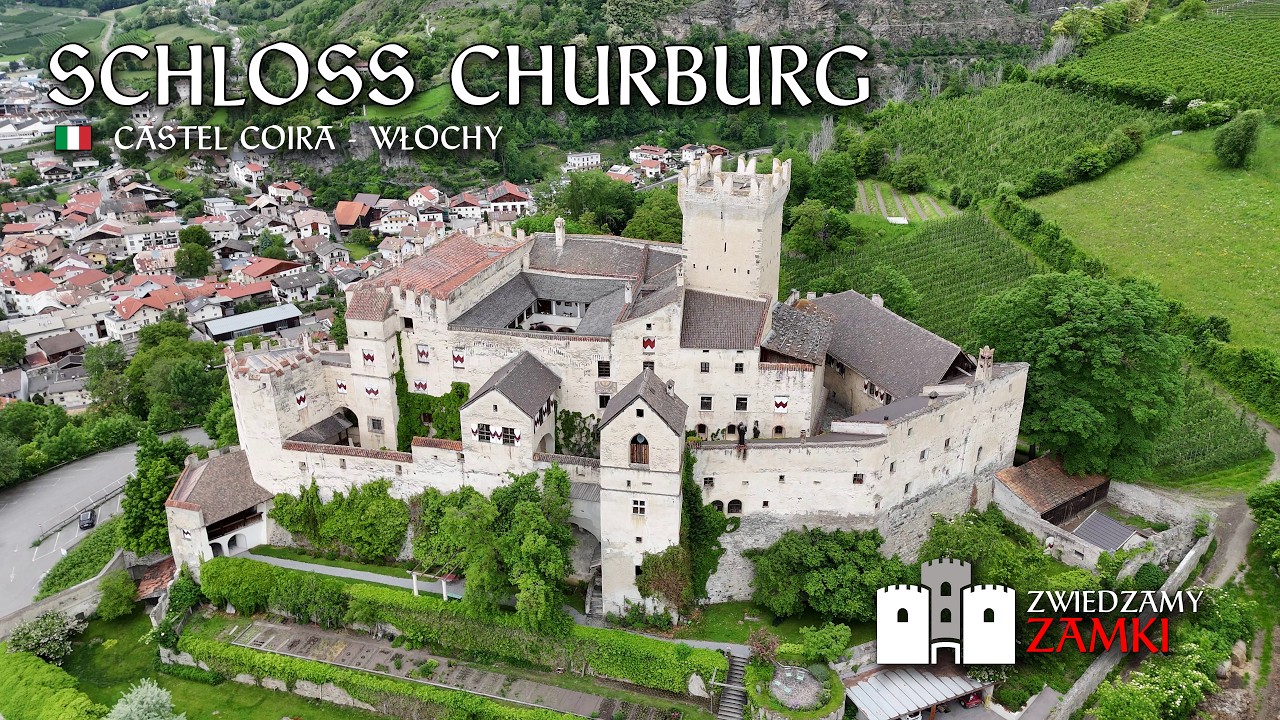 Castle Coira Castel Coira Churburg Südtirol Alto Adige Val Venosta (Italy) Drone 4K