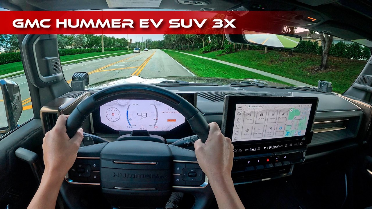 POV - 2025 GMC HUMMER EV SUV 3X Test Drive - Silent Review